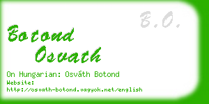 botond osvath business card